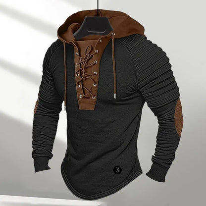 "Ironclad" Lace-Up Hoodie