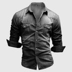 Blu Notturno – Slim Fit Denim Shirt - Cristian Moretti