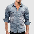 Blu Notturno – Slim Fit Denim Shirt - Cristian Moretti