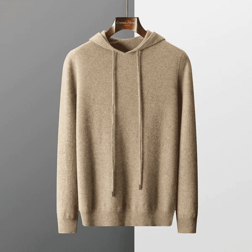 100% Merino Wool Premium Hoodie by Cristian Moretti - Cristian Moretti