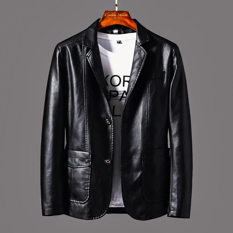 "The Rebel" Leather Jacket by Cristian Moretti® - Cristian Moretti