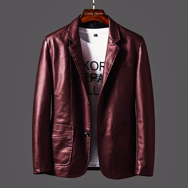 "The Rebel" Leather Jacket by Cristian Moretti® - Cristian Moretti