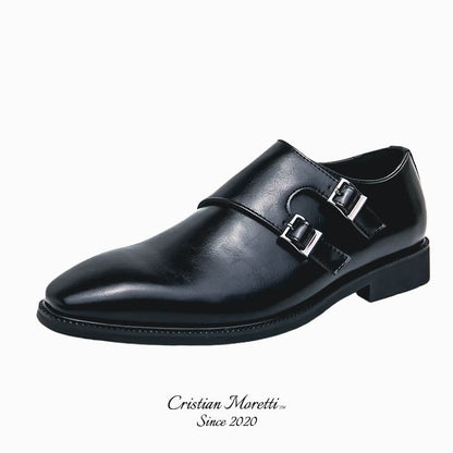 Angelo Marini™ Double Buckle Dress Shoes