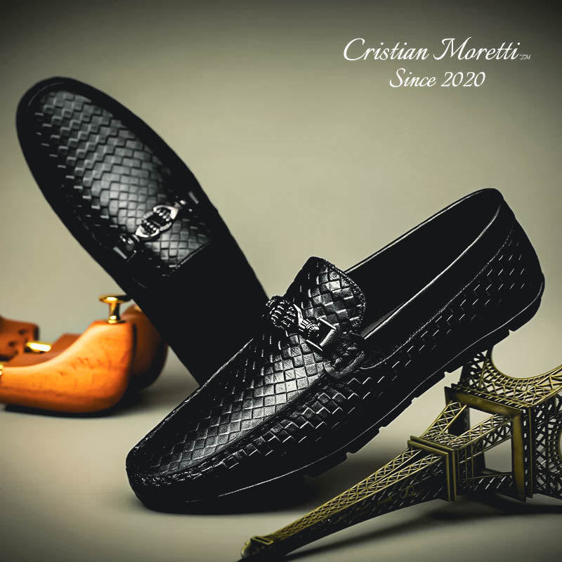 Alberto Russo Genuine Leather Loafers by Cristian Moretti