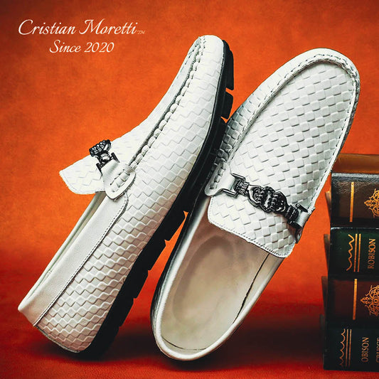 Alberto Russo™ Genuine Leather Loafers by Cristian Moretti®