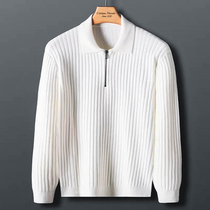 Paolo Gatti™ Cotton Quarter-Zip Sweater