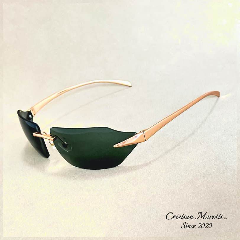 Carlo™ Rimless Polarized Sunglasses by Cristian Moretti®