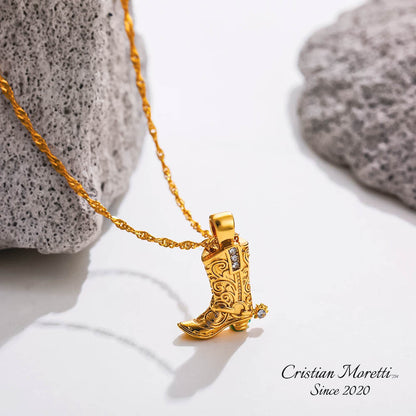 Cowgirl's Boots Necklace by Cristian Moretti®