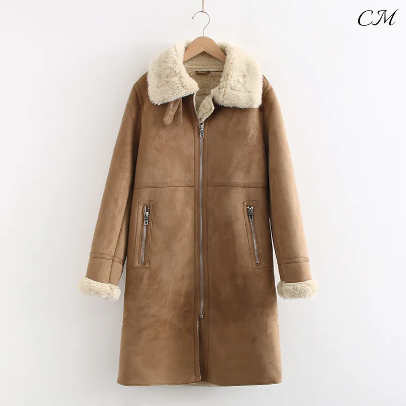 "Tiberia" Leather Winter Coat