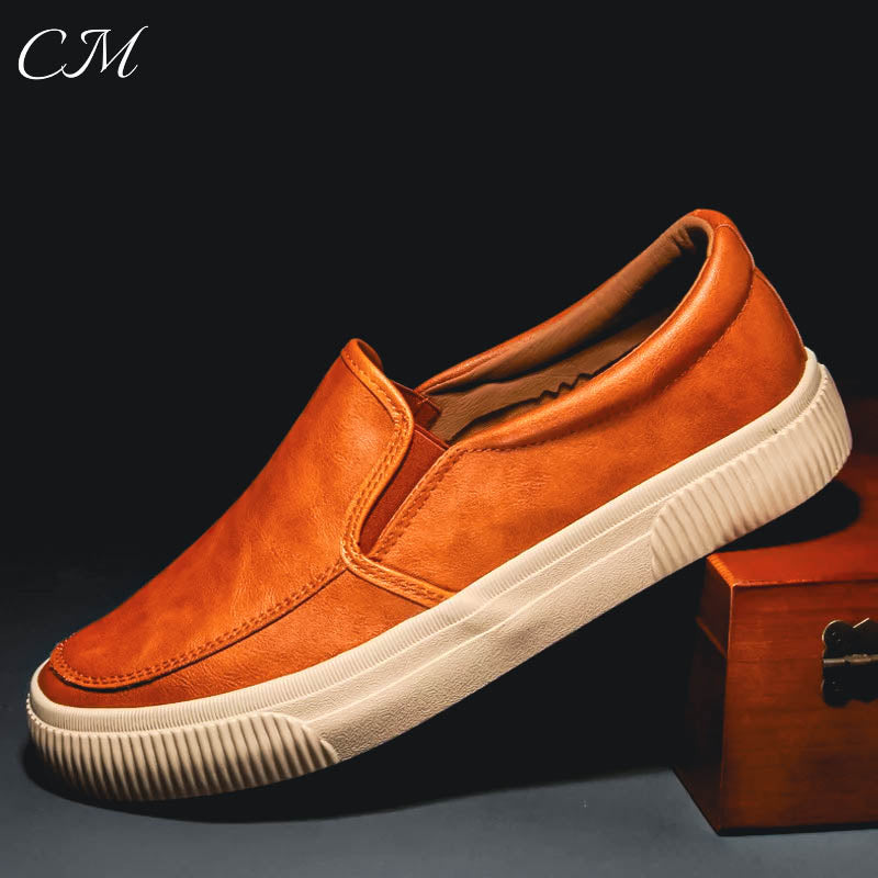 "Etna" Leather Slip-On Shoes