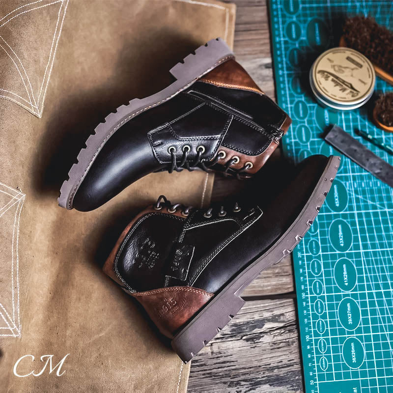"Iron & Oak" Leather Boots - Cristian Moretti