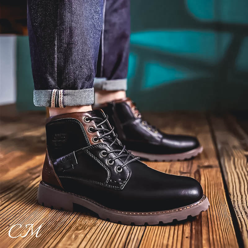 "Iron & Oak" Leather Boots - Cristian Moretti