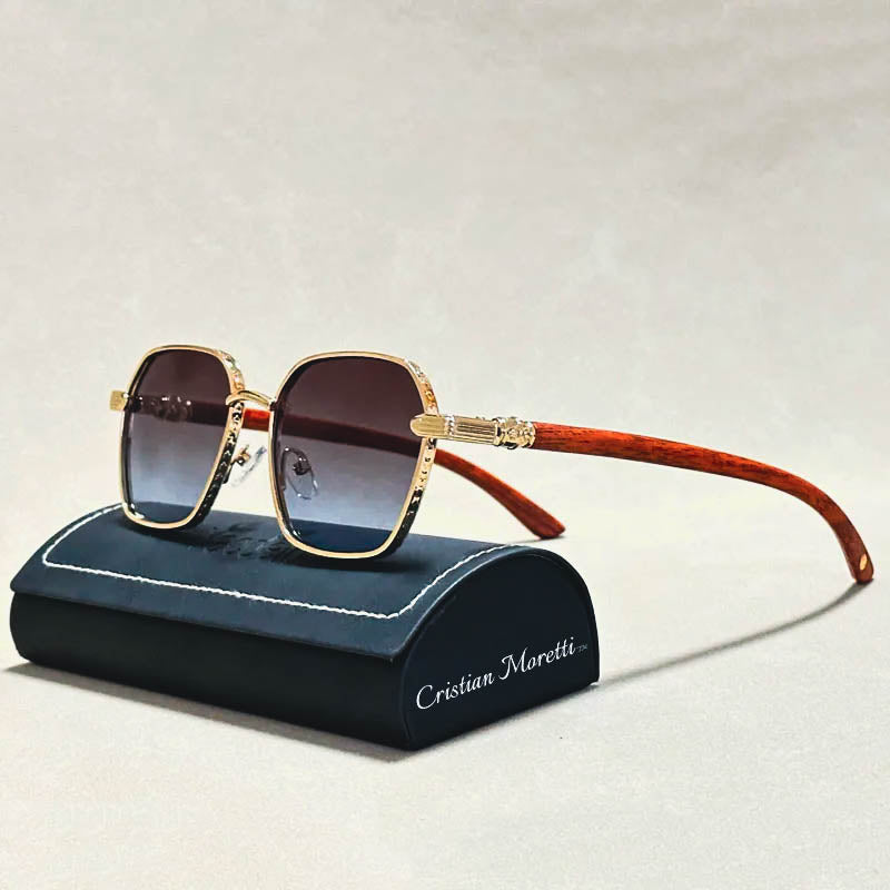 Giovanni™ Retro Wooden Sunglasses - Cristian Moretti