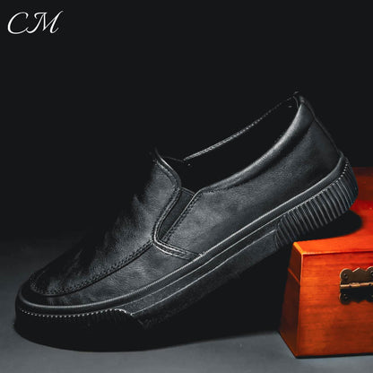 "Etna" Leather Slip-On Shoes