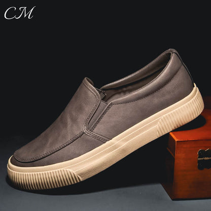 "Etna" Leather Slip-On Shoes