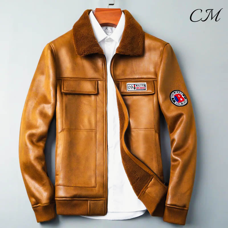 "The Airborne" Aviator Leather Jacket