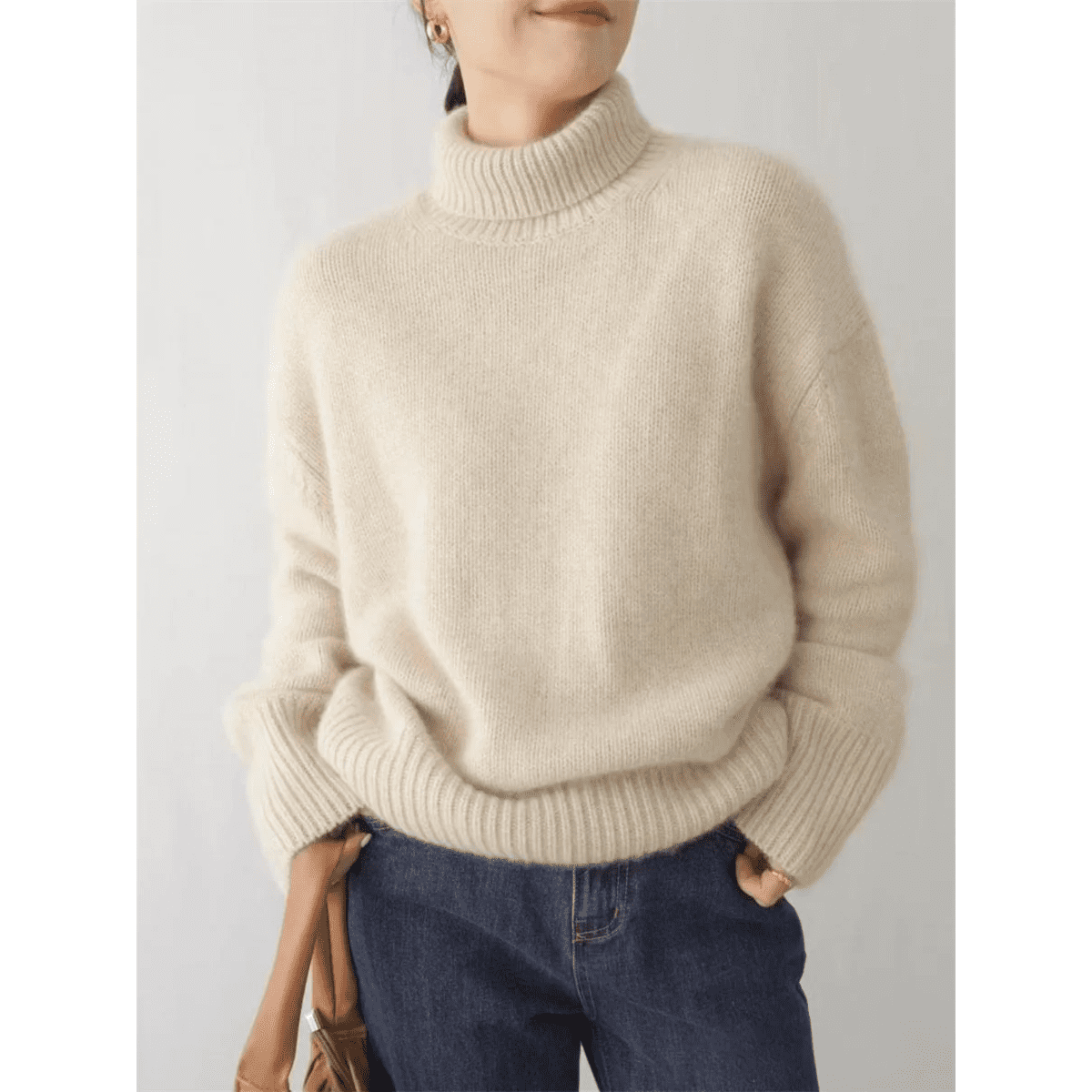 Sofia™ Woolen Turtleneck Sweater - by Cristian Moretti®