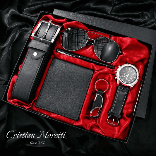 Ultimate Men's Fashion Accessories Collection (6 in 1) - by Cristian Moretti® - Cristian Moretti