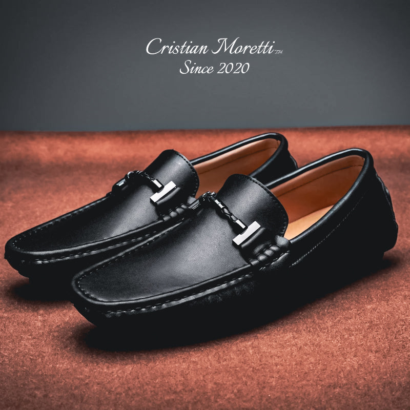 Giovanni™ Italian Genuine Leather Slip-On Shoes by Cristian Moretti®