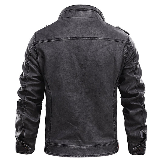 Original Gangster - Leather Jacket by Cristian Moretti Brown / S